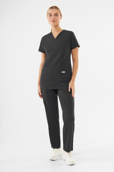 Medizinisches Set Damen Uniformix TEAM, Oberteil T1000 + Hose T1190, Dark gray