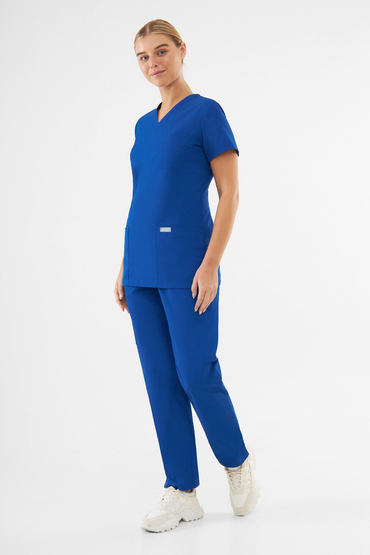 Medizinisches Set Damen Uniformix TEAM, Oberteil T1000 + Hose T1190, Royal Blue