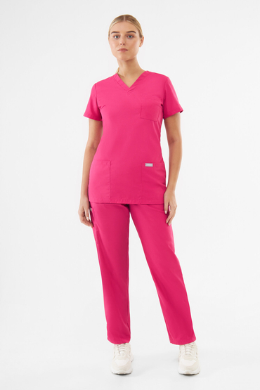 Medizinisches Set Damen Uniformix TEAM, Oberteil T1000 + Hose T1190,  Virtual Pink