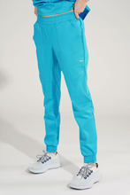 Medizinische Damen Hose Flex Zone, Jogger, dunkelgrau. FZ2056, Türkis