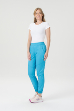 Medizinische Damen Hose Flex Zone, Jogger, dunkelgrau. FZ2056, Türkis