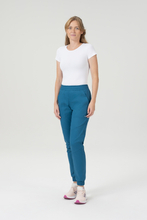 Medizinische Damen Hose Flex Zone, Jogger, grünblau. FZ2056