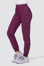 Medizinische Damen Hose Flex Zone, Jogger, weinrot. FZ2056