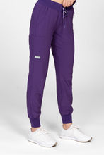 Medizinische Damenhose Uniformix Super Flex, 4020-Plum wine