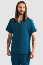 Medizinische Herrenjacke Uniformix RayOn, 3050-Caribbean Blue