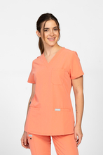 Medizinischer Damen Kasack Uniformix, 3000-Salomon Orange