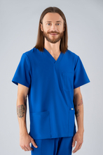 Medizinischer Herren Kasack Uniformix Super Flex , 4050-Royal Blue