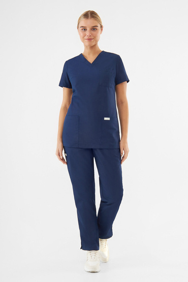 Medizinisches Set Damen Uniformix TEAM, Oberteil T1000 + Hose T1190, Navy 