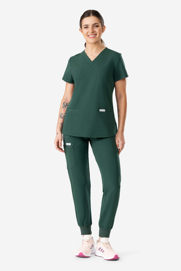 Medizinisches Set Uniformix RayOn, Bluse 3000 + Hose 3020. Hunter Green