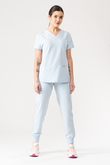 Medizinisches Set Uniformix RayOn, Bluse 3000 + Hose 3020. Sky blue